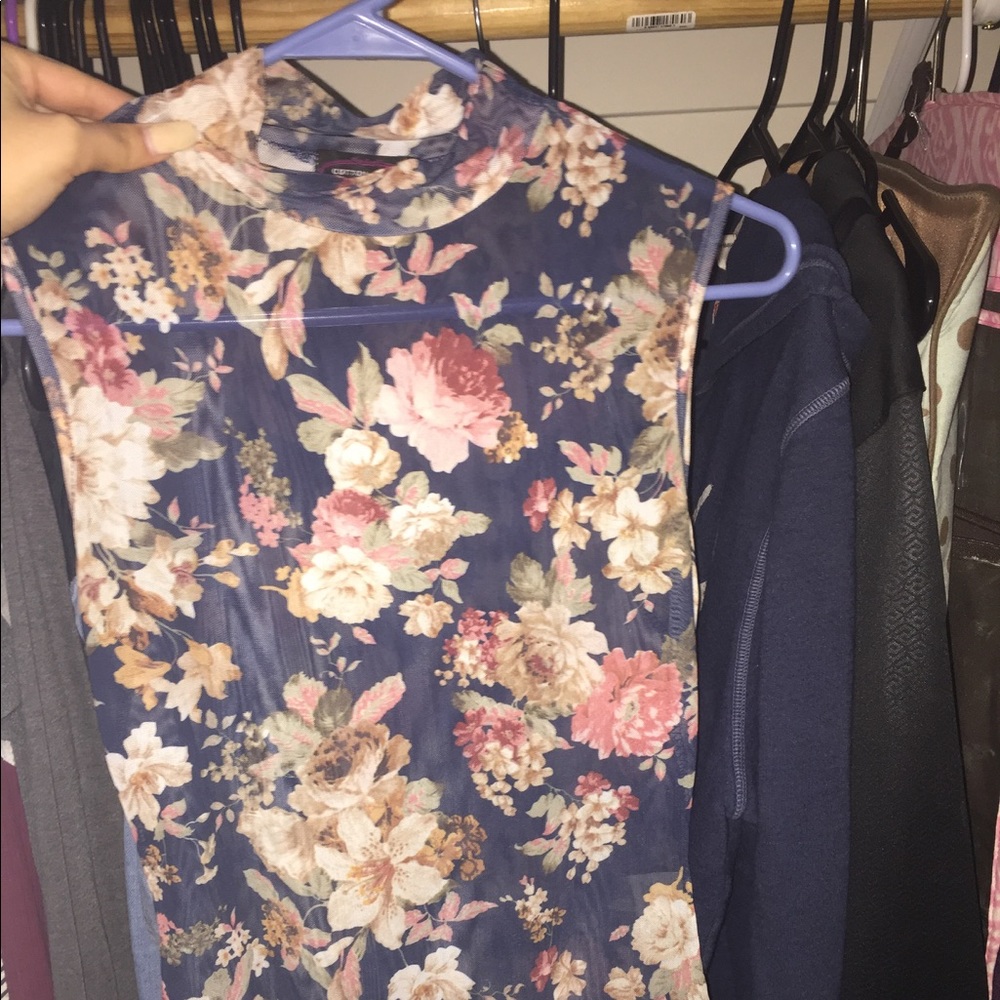 Floral body suit